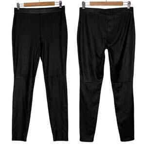 Trouve leggings black faux leather High Waisted Skinny Pants women's size medium